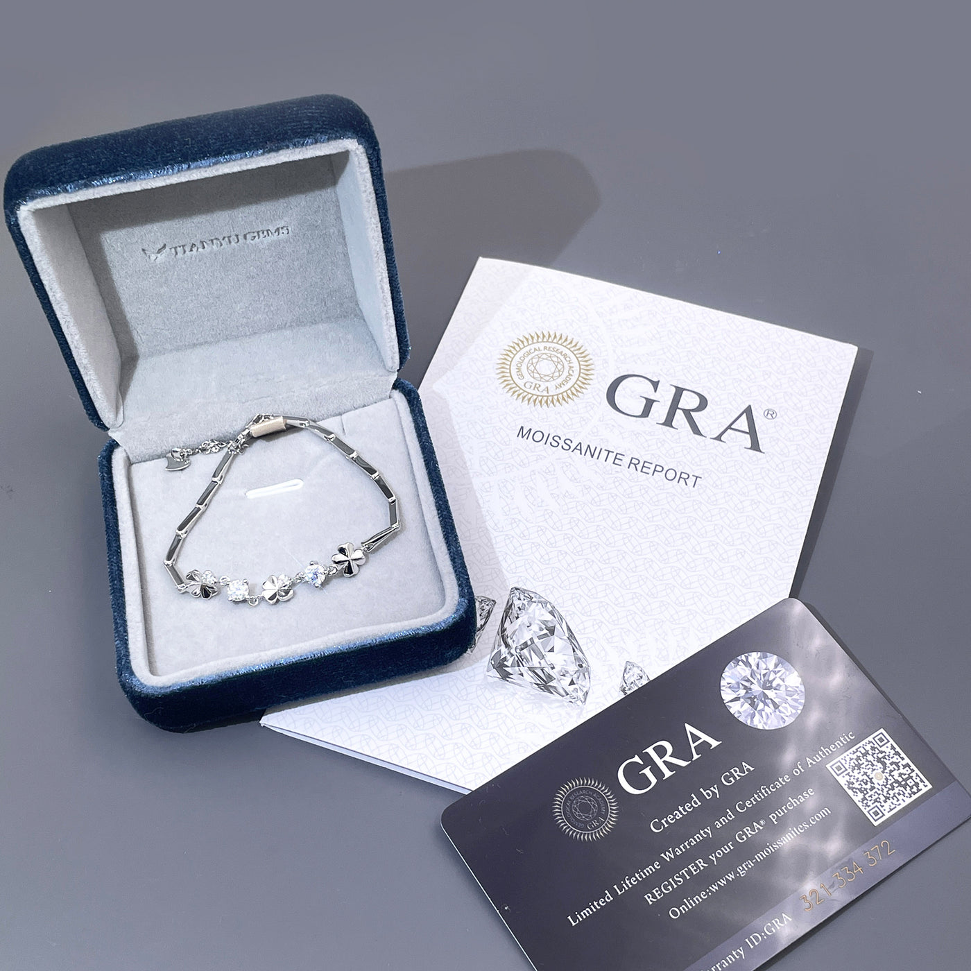 Bracciale Fiore di Primavera placcato in Oro Bianco