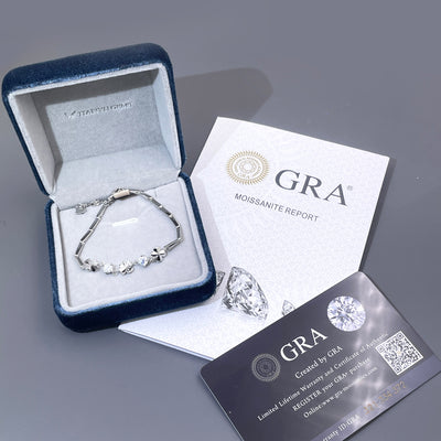 Bracciale Fiore di Primavera placcato in Oro Bianco