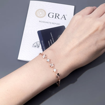 Bracciale Fiore di Primavera placcato in Oro Rosa
