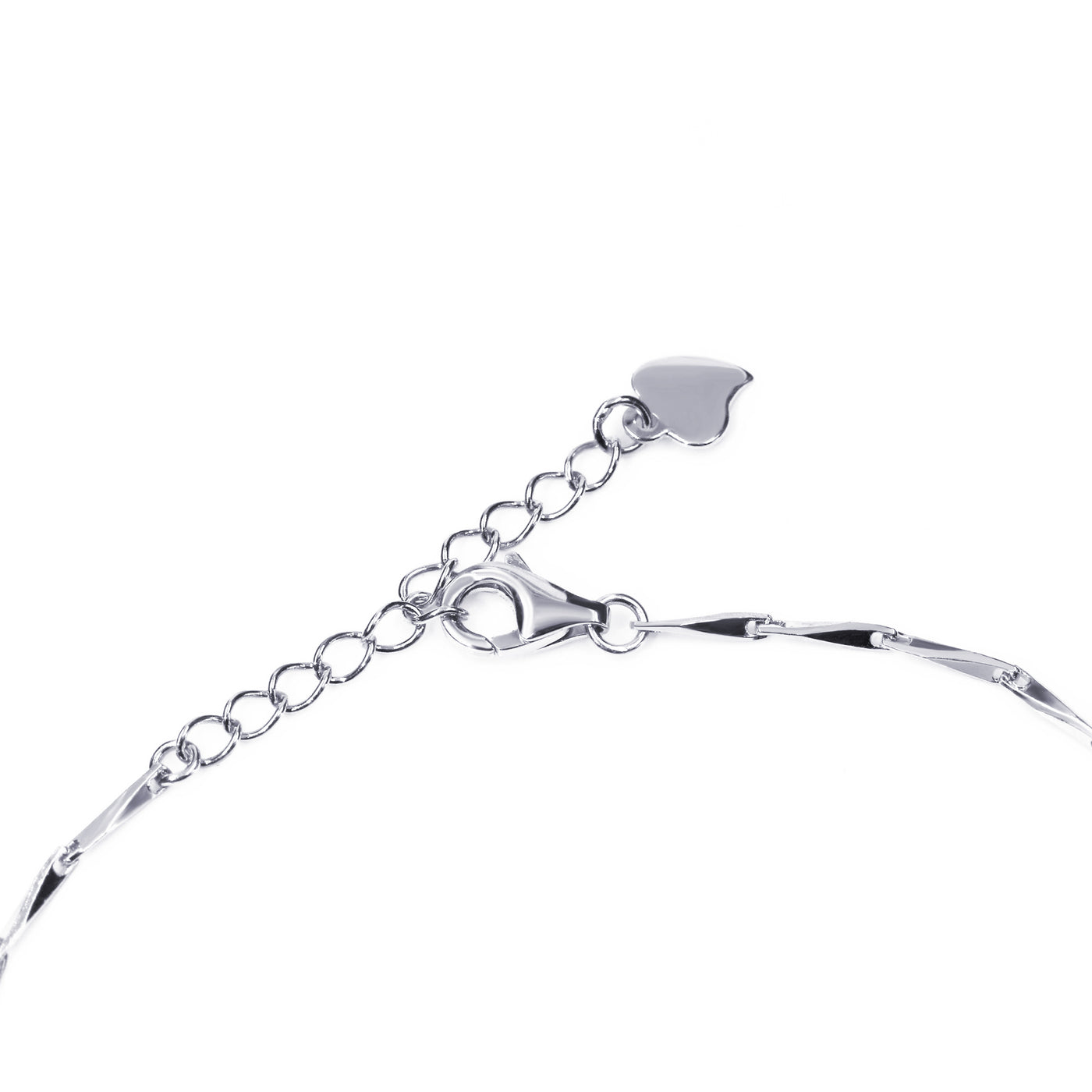Bracciale Fiore di Primavera placcato in Oro Bianco