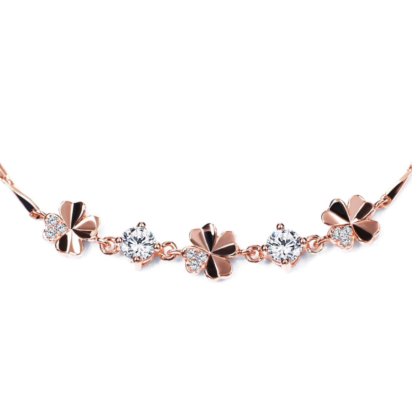 Bracciale Fiore di Primavera placcato in Oro Rosa