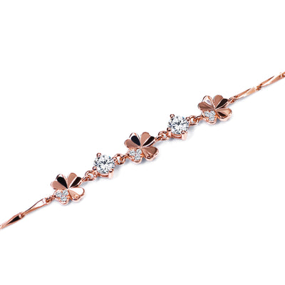 Bracciale Fiore di Primavera placcato in Oro Rosa