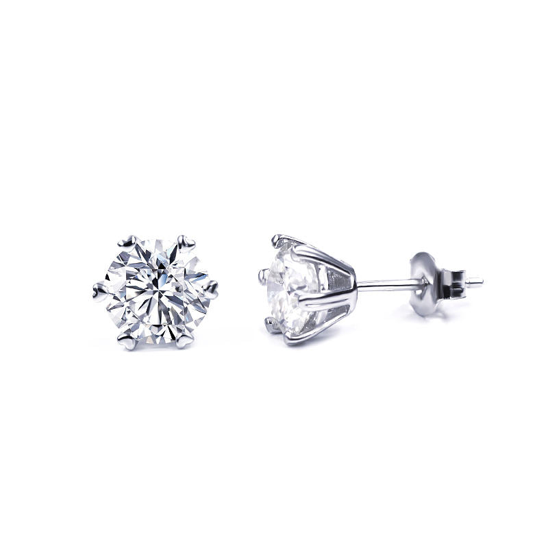 Orecchini in Argento Taglio Ovale