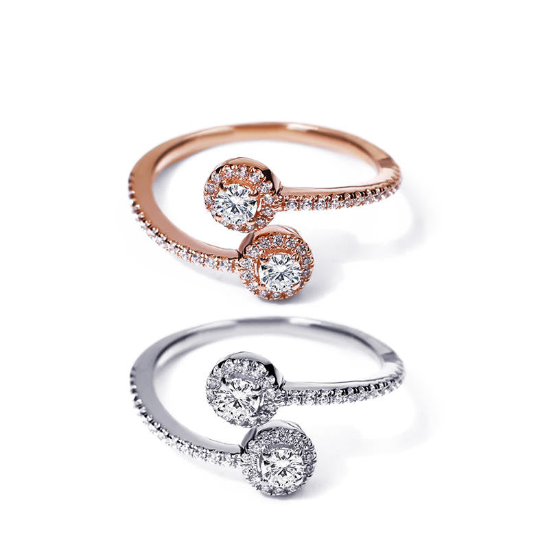 Anello in Argento 925 Placcato in oro 14k