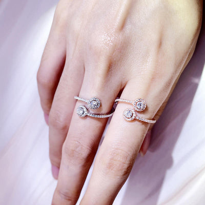 Anello in Argento 925 Placcato in oro 14k